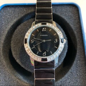 Fossil watch with Swarovski Crystal